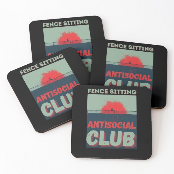 Item preview, Fence Sitting Antisocial Club gifts for Introverts designed and sold by YenViolet.