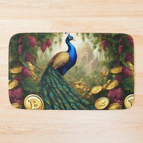 Item preview,  Beautiful Blue Peacock and gold  designed and sold by Sugar Wisdom .