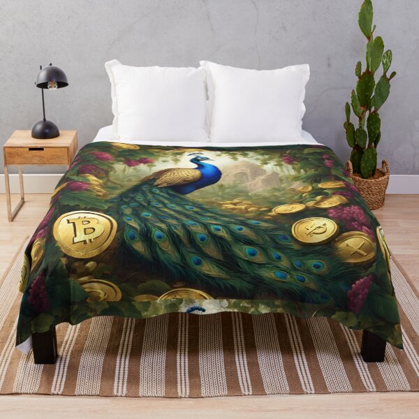 Item preview,  Beautiful Blue Peacock and gold  designed and sold by Sugar Wisdom .