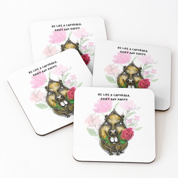 Item preview, Be like a capybara, hairy and happy. :) designed and sold by Sylwia  Wieczorek Wójcik.
