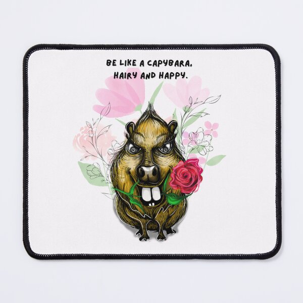Item preview, Be like a capybara, hairy and happy. :) designed and sold by Sylwia  Wieczorek Wójcik.