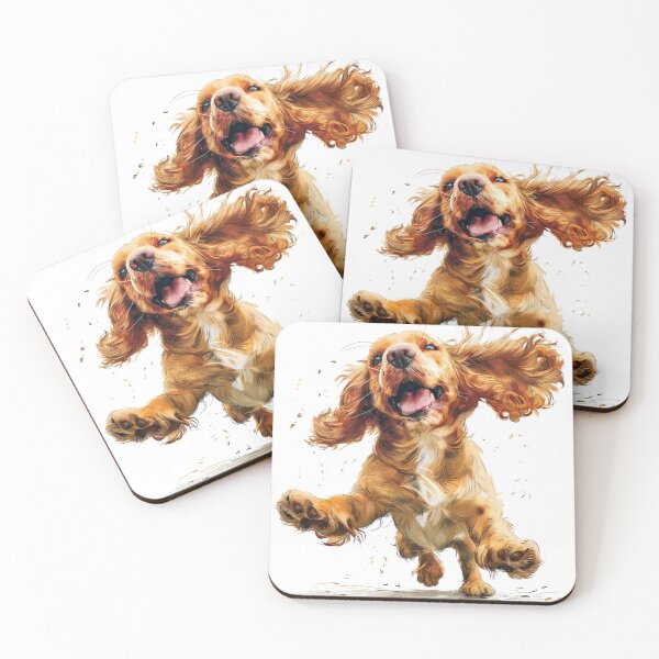 Item preview, Joyful Cocker Spaniel in motion designed and sold by dkl4u.