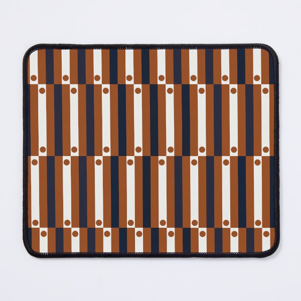 Item preview, Albert 1C - Navy & Rust - Abstract Geometric Pattern designed and sold by BlertaDK.