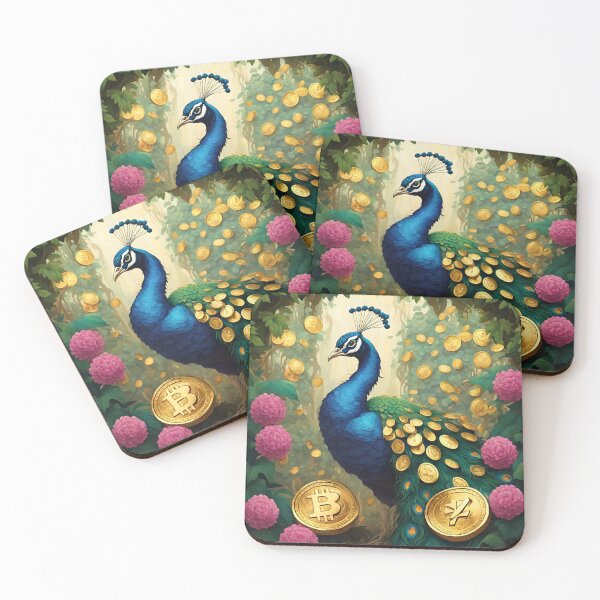 Item preview, Beautiful Blue Peacock and gold  designed and sold by Sugar Wisdom .
