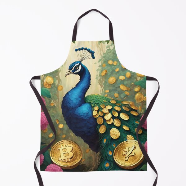 Item preview, Beautiful Blue Peacock and gold designed and sold by Sugar Wisdom .
