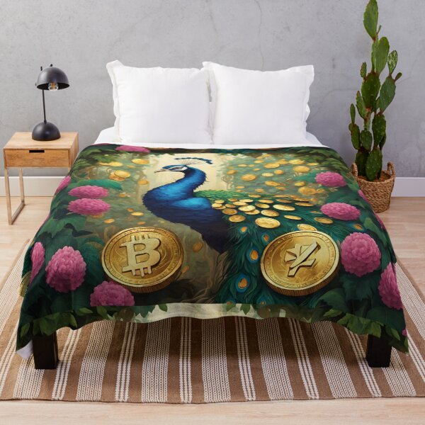 Item preview, Beautiful Blue Peacock and gold designed and sold by Sugar Wisdom .