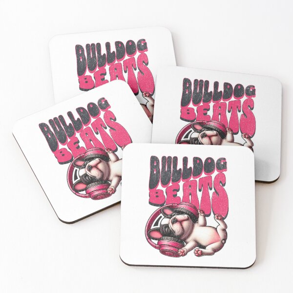 Item preview, Chill Bulldog Beats with Snazzy Headphones designed and sold by vk09.