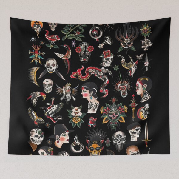 Item preview, Tattoo Flash Sheet Design 1 of 6 designed and sold by Jenson Major.