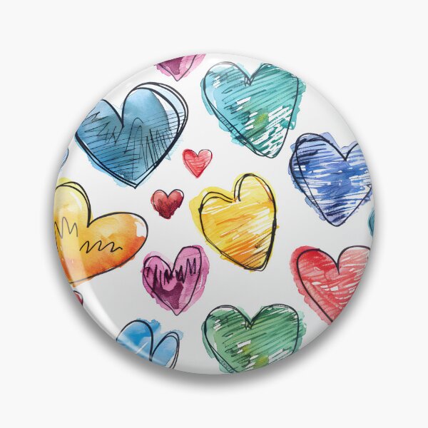 Item preview, Hand Drawed Hearts Pattern designed and sold by Snifferius.