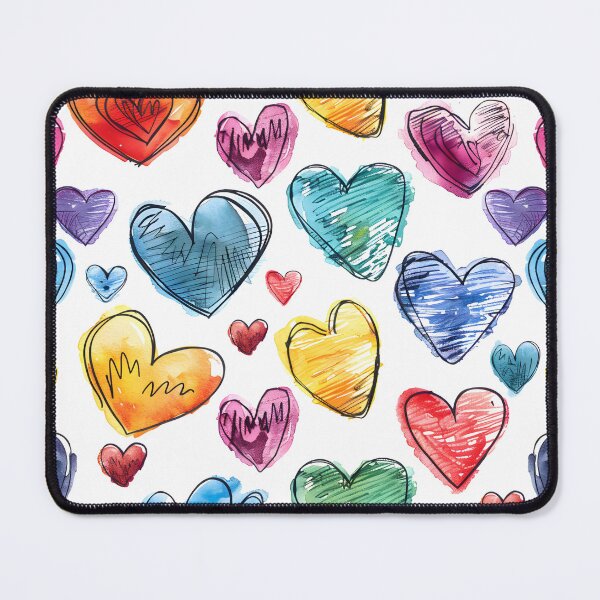 Item preview, Hand Drawed Hearts Pattern designed and sold by Snifferius.