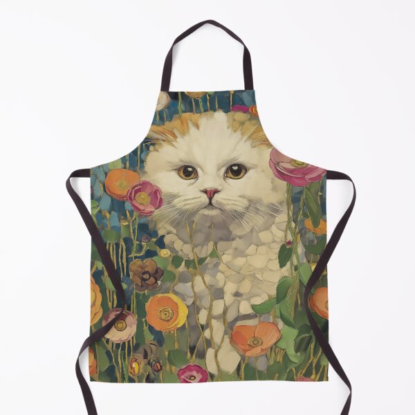 Item preview, Cute Cat in Klimt Garden Inspiration designed and sold by curiouswonder.