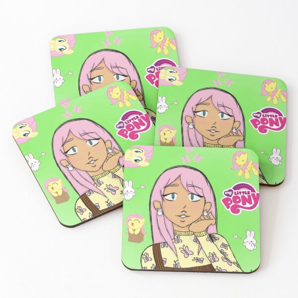 Item preview, Fluttershy w/stickers  designed and sold by gh0stg0thb4b3.