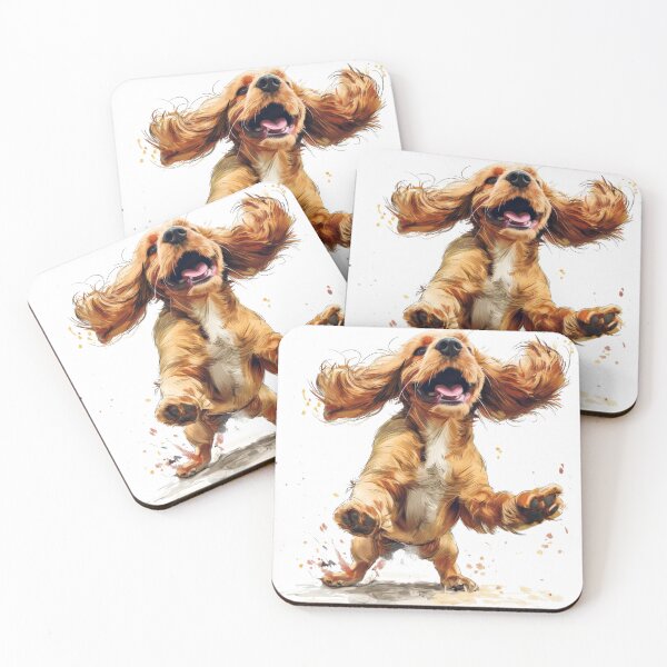 Item preview, Joyful Cocker Spaniel in motion designed and sold by dkl4u.