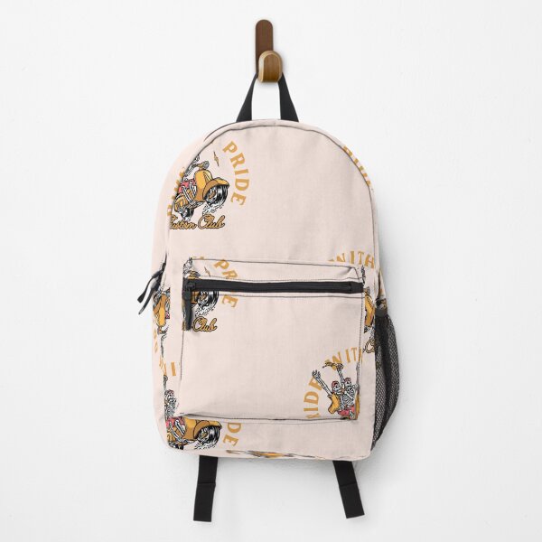 Item preview, Ride with pride | Skeleton Illustration | Pastel Pink Background designed and sold by RM-Journey.