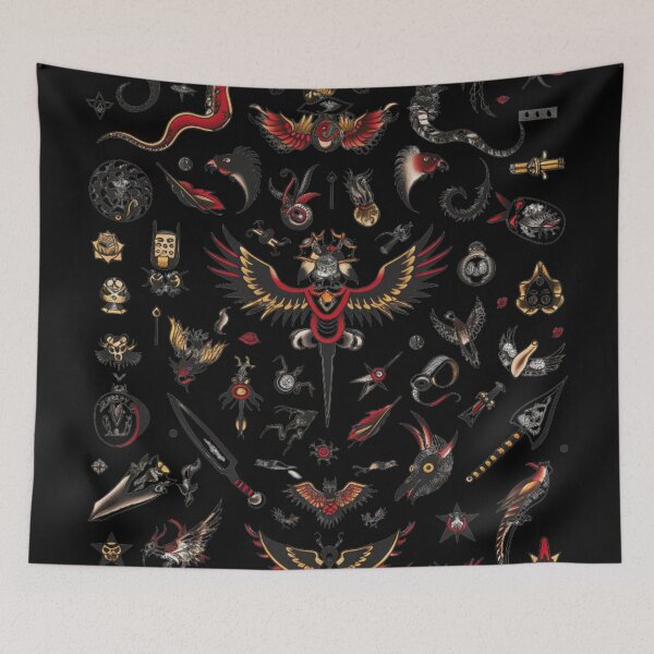 Item preview, Tattoo Flash Sheet Design 3 of 6 designed and sold by Jenson Major.