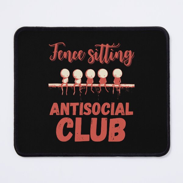 Item preview, Fence Sitting Antisocial Club gifts for Introverts designed and sold by YenViolet.
