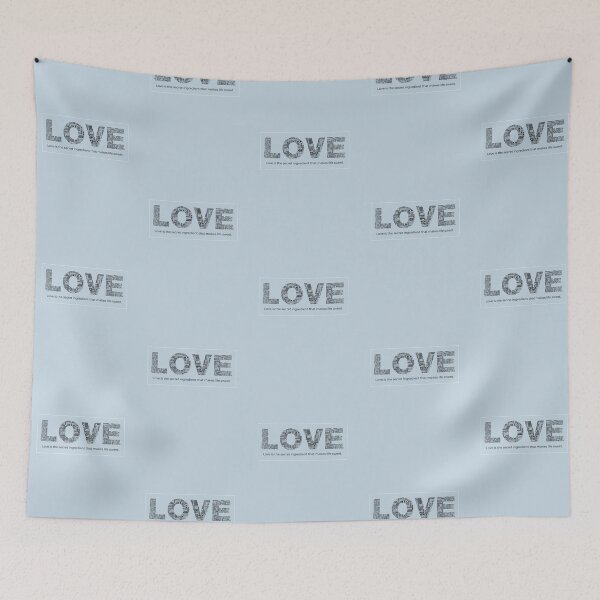 Item preview, Love is the secret ingredient that makes life sweet. | Pastel Blue Background designed and sold by RM-Journey.