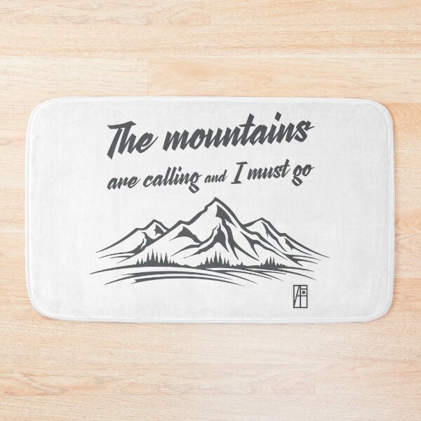 Item preview, MOUNTAINS - The mountains are calling and I must go - Hiking - Mountain's lovers designed and sold by ArtProjectShop.