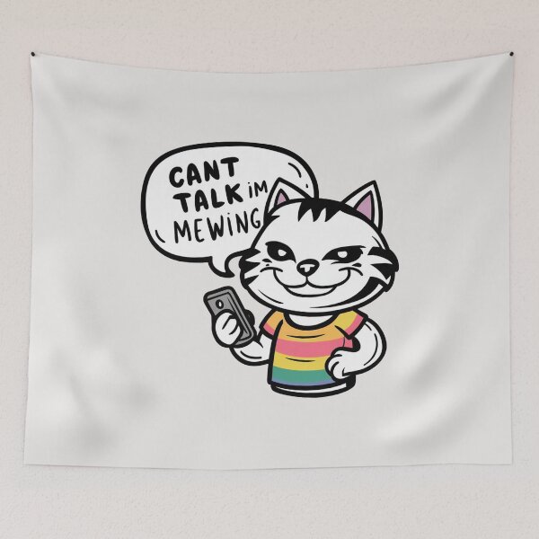 Item preview, cant talk im mewing designed and sold by Terbotv.