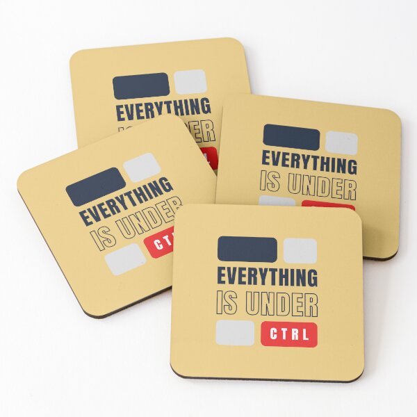 Item preview, Everything is under ctrl | Yellow Background designed and sold by RM-Journey.
