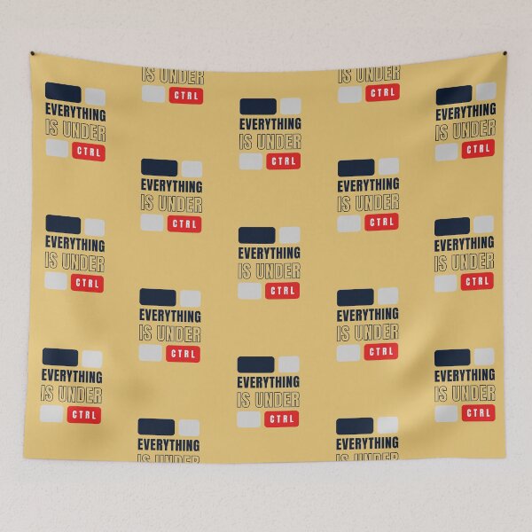 Item preview, Everything is under ctrl | Yellow Background designed and sold by RM-Journey.
