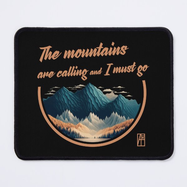 Item preview, MOUNTAINS - The mountains are calling and I must go - Mountains lovers - Hiking designed and sold by ArtProjectShop.
