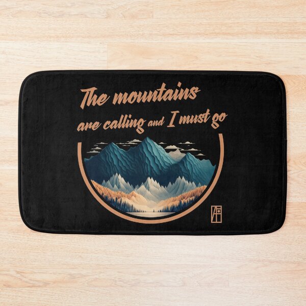 Item preview, MOUNTAINS - The mountains are calling and I must go - Mountains lovers - Hiking designed and sold by ArtProjectShop.