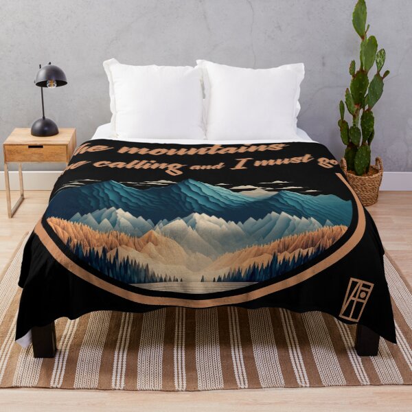 Item preview, MOUNTAINS - The mountains are calling and I must go - Mountains lovers - Hiking designed and sold by ArtProjectShop.