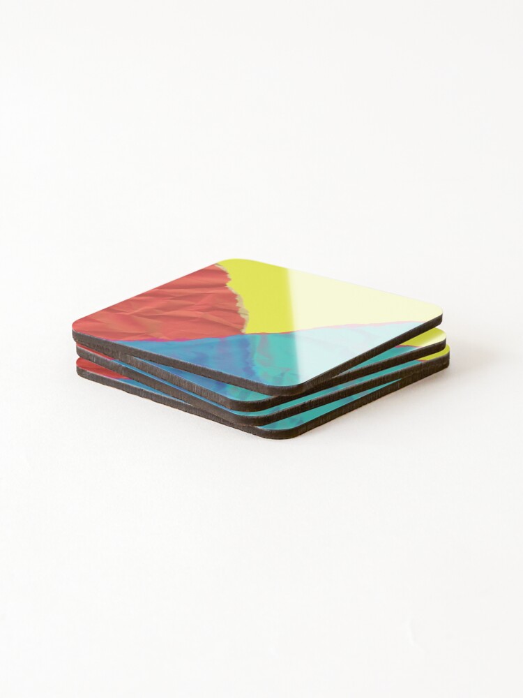 Thumbnail 4 of 5, Coasters (Set of 4), Color overlap designed and sold by SillyFun.