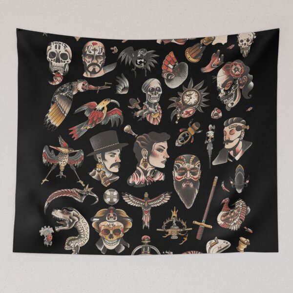 Item preview, Tattoo Flash Sheet Design 6 of 6 designed and sold by Jenson Major.