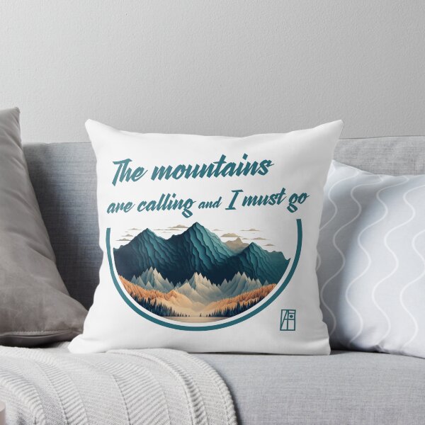 Item preview, MOUNTAINS - The mountains are calling and I must go - Hiking - Mountain's lovers designed and sold by ArtProjectShop.