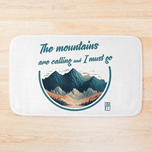 Item preview, MOUNTAINS - The mountains are calling and I must go - Hiking - Mountain's lovers designed and sold by ArtProjectShop.