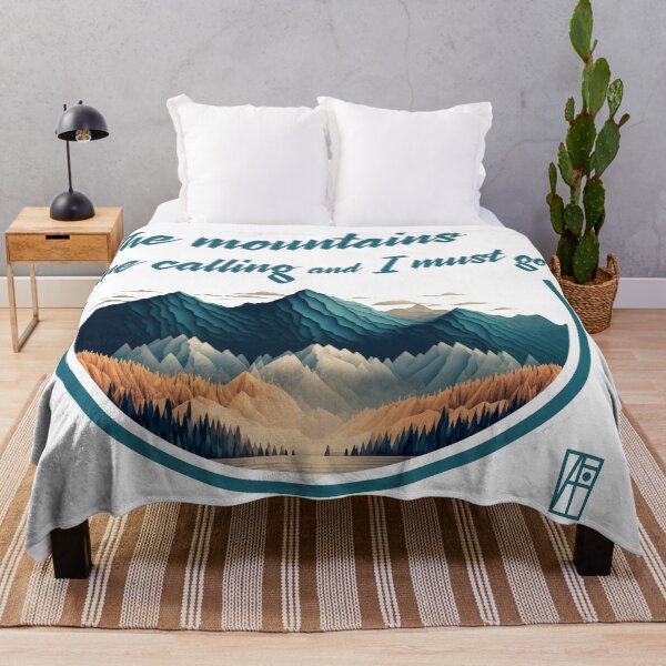Item preview, MOUNTAINS - The mountains are calling and I must go - Hiking - Mountain's lovers designed and sold by ArtProjectShop.