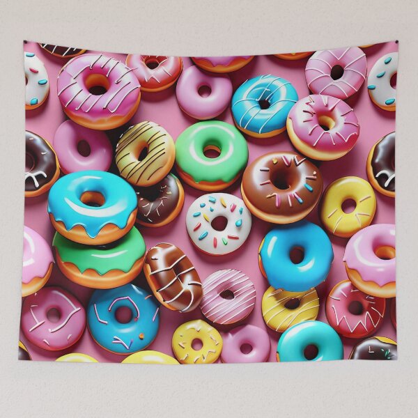 Item preview, Delicious Glazed Donuts Pattern designed and sold by TheArtOfPat.