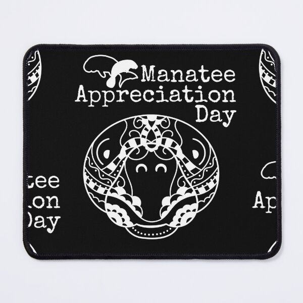 Item preview, Manatee Appreciation Day White Line Drawing Design designed and sold by EarthArtDesigns.