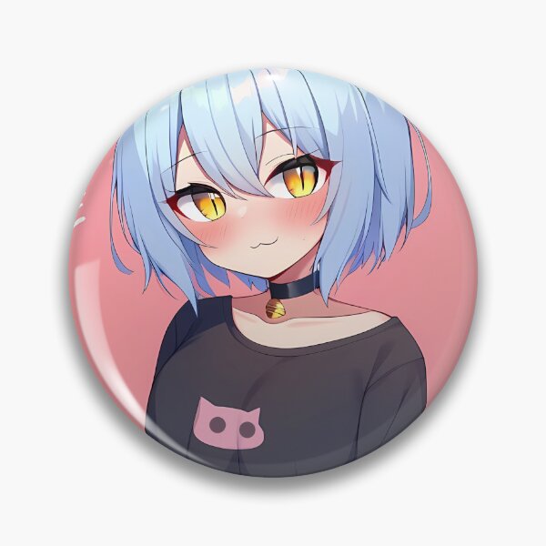 Item preview, Anime Neko Girl Cute Cat-Eye Design wearing An Oversized T-Shirt designed and sold by PixiAnime.