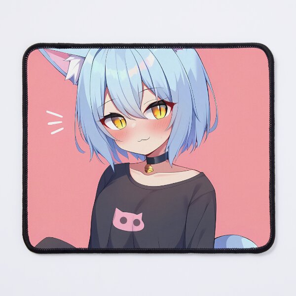 Artikelvorschau, Anime Neko Girl Niedliches Katzenaugen-Design, das ein übergroßes T-Shirt trägt entworfen und verkauft von PixiAnime.