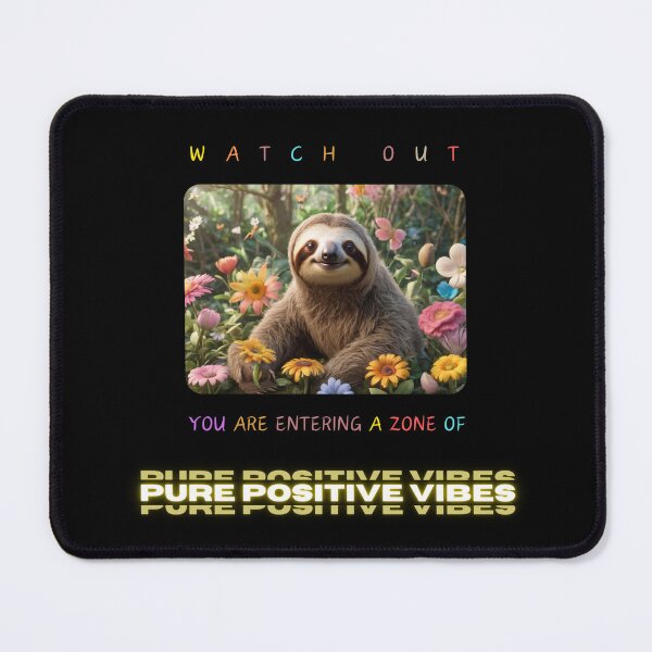 Item preview, SLOTH, ZONE OF PURE POSITIVE VIBES designed and sold by CreativeBizarre.