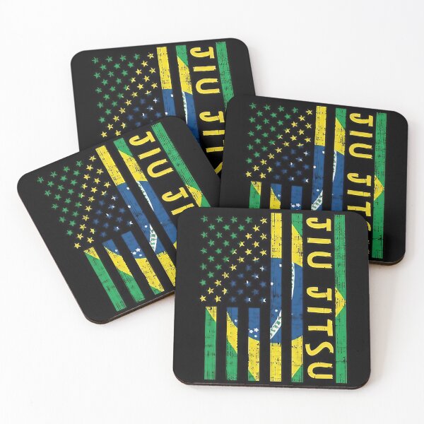 Item preview, Jiu Jitsu BRA Flag Colorful Black designed and sold by LuizSilva1983.