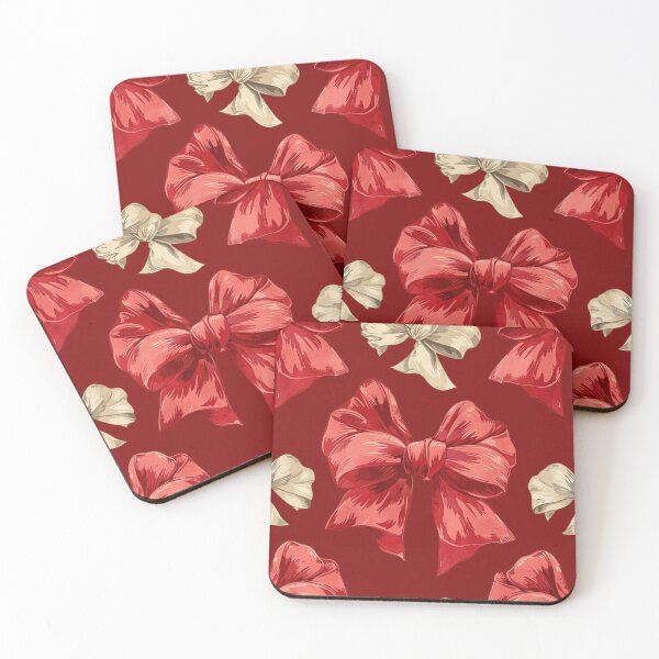 Item preview, Red Coquette, Red Bow Pattern designed and sold by AnnDart.