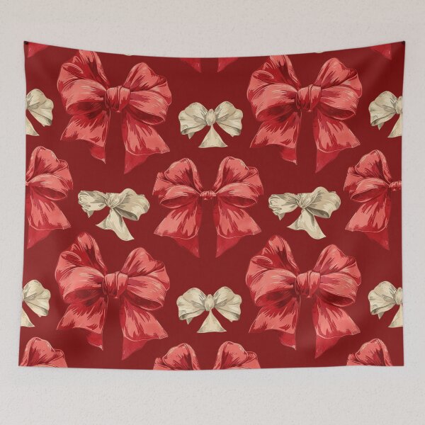 Item preview, Red Coquette, Red Bow Pattern designed and sold by AnnDart.