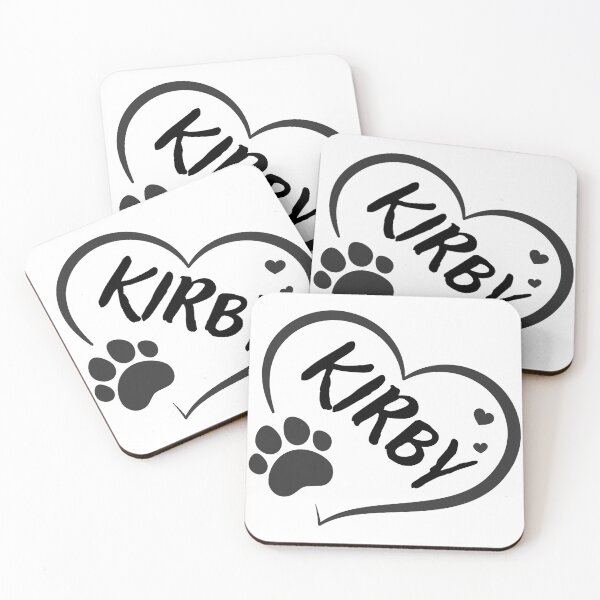 Item preview, Kirby dog or cat name in a heart with a paw, great gift for dog or cat owners designed and sold by OCS1337.