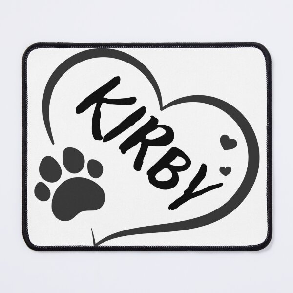 Item preview, Kirby dog or cat name in a heart with a paw, great gift for dog or cat owners designed and sold by OCS1337.
