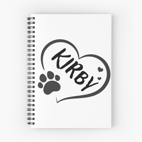 Item preview, Kirby dog or cat name in a heart with a paw, great gift for dog or cat owners designed and sold by OCS1337.