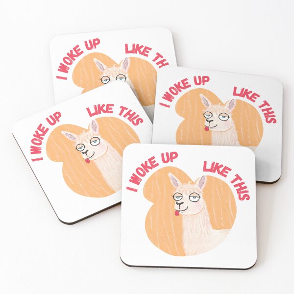 Item preview, I Woke Up Like This Llama designed and sold by PunnyPawsArt.