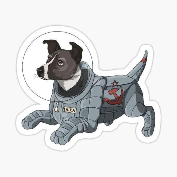 Artikel-Vorschau von Laika der Weltraumpupper, designt und verkauft von Shannon Howes.