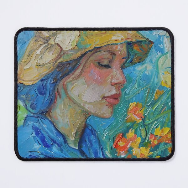 Item preview, Anna Held | Painting in the style of Vincent van Gogh designed and sold by ComicsFactory.