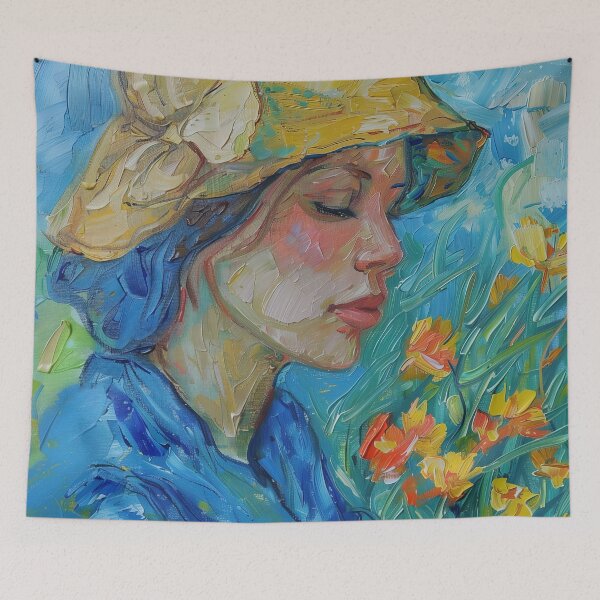 Item preview, Anna Held | Painting in the style of Vincent van Gogh designed and sold by ComicsFactory.