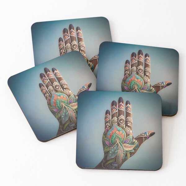 Item preview, Henna Floral II (Azul) designed and sold by ArtLynette.