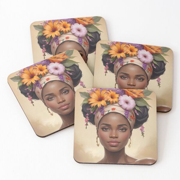 Item preview, "Floral Essence: Embracing African Beauty" designed and sold by Motivamujer.